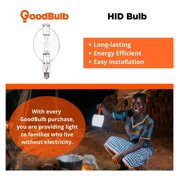 1500-Watt Metal Halide HID Light Bulb | E39 Base BT56 ANSI Code M48 | 3000K Soft White Color | Clear Finish | 3000 Life Hours | Pack of 2 Bulbs