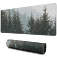 thumbnail image 1 of Large Mouse Mat Designed for Epic Gaming Sessions - Stunning Forest Background Pattern, Extended Non-Slip Rubber Mice Pad with Stitched Edges - 31.5 x 11.8 Inches, 1 of 7
