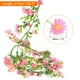 thumbnail image 2 of Guirnalda de flores margaritas artificiales Uxcell, en seda, guirnalda de flores silvestres, colgante falso para decoración de pared, rosa claro, 2 of 5