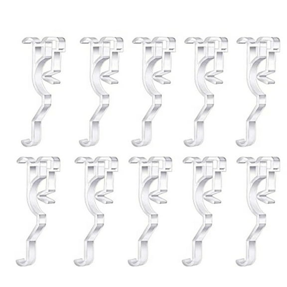 Ciwanning Horizontal Blind Clips 2.5 Inch 10Pcs Clear Valance Retainer Clip for Home Kitchen Bedroom Office Valance Window