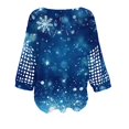 thumbnail image 4 of Chandails d'Hiver Grande Taille pour Femmes Chandails de Noël pour Femmes 2025 Col Rond Hiver Vacances Mignons Pulls Bleu m, 4 of 4