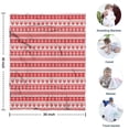 thumbnail image 4 of Red and White Christmas Pattern Blanket,Comfortable Soft Lamb Wool Throw Blanket,All Season,Warm Lightweight Blankets for Sofa Bed Couch Living Room Chair,30"x40", 4 of 4