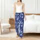 thumbnail image 4 of Balery Beautiful Snowflake Butterfly Pantalones de pijama para mujer, pijamas ultraligeros, pantalones de estar por casa-Medium, 4 of 6