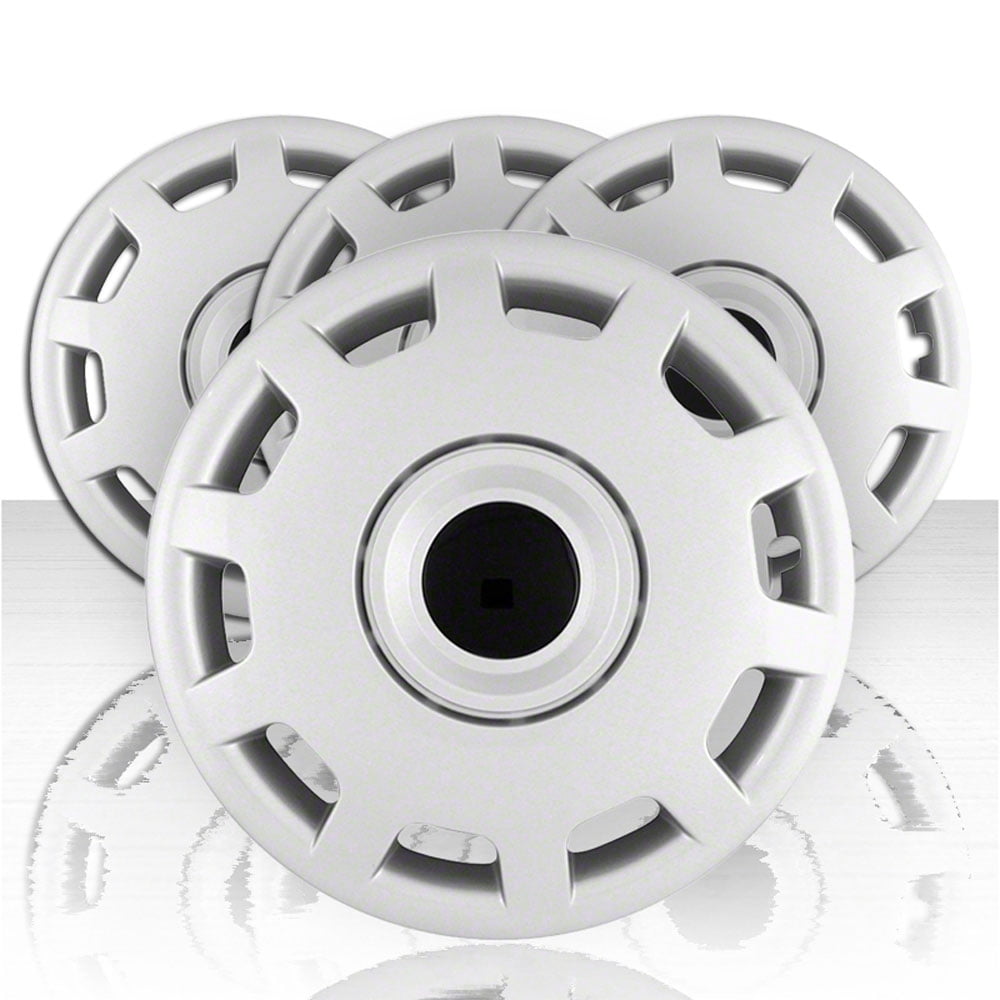 Set of Four 15" Silver Hubcap Wheel Covers for 98-01 Volkswagen Passat (Push-on)