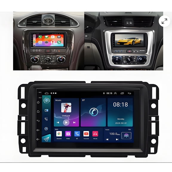 Car Radio Stereo for Chevrolet Traverse 2013-2017 7" Android 14 Touchscreen Wireless Carplay, Car Stereo 2 32G Wifi GPS Navigation Android Auto