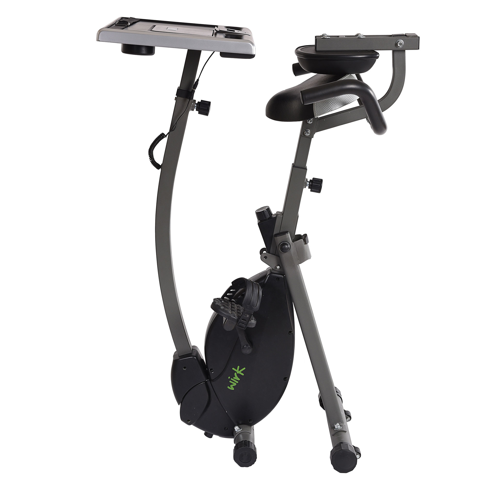 Open Box Stamina Products Wirk Ride Exercise Bike Workstation and Standing Desk