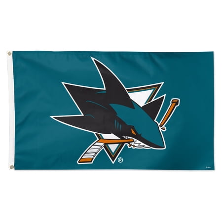 WinCraft San Jose Sharks 3 x 5 Primary Logo Single-Sided Flag WinCraft San Jose Sharks 3 x 5 Primary Logo Single-Sided Flag