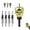 Yellow, variant on Two-Flute Counterbore with Adjustable Depth Stop, Four-Flute Tapered Drill Bits and Adjustable Depth Stop Collar, 2-in-1 Drill Countersink Stop Colla, Adjustable Hex Screw Depth Stop Collar (Red)