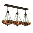 thumbnail image 2 of Meyda 175538 54 in. Peony 3 Light Inverted Island Pendant, Oil Rubbed Bronze, 2 of 5