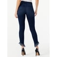 thumbnail image 6 of Sofia Jeans Women's Rosa Curvy Skinny High Rise Cha Cha Fringe Hem Jeans, 6 of 6