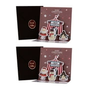2PC Celebrate Christmas Holiday Card, A Set Of Cards, Including A Three-Dimensional Christmas Card Studio Oh Cards