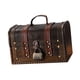 thumbnail image 5 of Joyero de madera organizador para guardar anillos y baratijas con cerradura de combinación, para fiestas, mujeres y damas, Navidad., 5 of 9