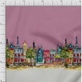 thumbnail image 1 of Soimoi Poly Georgette Fabric Buildings Panel Fabric Prints by Yard 52 Inch Wide, 1 of 1