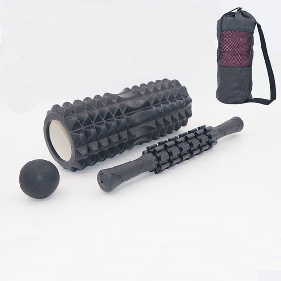Foam roller for muscle relaxation, yoga bar, exercise roller, roller for legs, Langya massage set