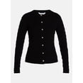 thumbnail image 6 of Time and Tru Women's Puckered Stitch Cardigan Sweater, Lightweight, Sizes XS-XXXL, 6 of 6
