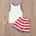 thumbnail image 5 of Oiyii Infant Girls 4Th Of July Outfits Summer Tank Top Tassels Shorts Set, Sizes 18-24 Months, 5 of 7