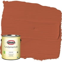 Glidden Fundamentals Interior Paint Glowing Firelight / Orange, Eggshell, 1 Gallon