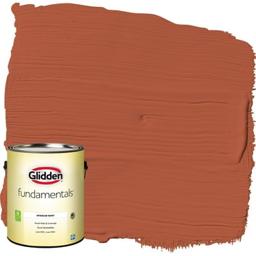 Glidden Fundamentals Interior Paint Glowing Firelight / Orange, Eggshell, 1 Gallon