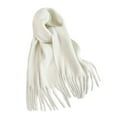 thumbnail image 2 of Tnobhg Super Soft Winter Scarf Solid Color Women Elegant Shawl with Tassel Thick Warm Breathable Scarf Outfit Accessories, 2 of 8