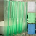 thumbnail image 7 of Plastic Shower Curtain Liner Waterproof Durable Light Weight with Weighted Magnets for Bathroom, 180x180cm, Clear, Frosted, PVC-Free EVA, Rustproof Grommets, 72x72 Inch, 7 of 7