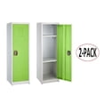 thumbnail image 1 of AdirOffice Casier Simple en Acier 48 Po. H x 15 Po. L Vert 2 Pack, 1 of 9