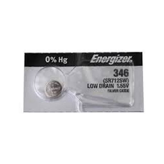 Energizer 346 (SR712SW) Silver Oxide Watch Battery 346. on Tear Strip