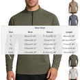 thumbnail image 3 of Outdoor Athletic Shirts for Men Quarter Zipper Stand Collar Tops with Long Sleeve Spring Running Hiking Activewear Gray XL, 3 of 9
