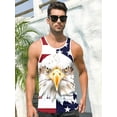 thumbnail image 3 of 3D Graphic Tank Tops for Men Quick Dry Cool Artwork Sleeveless Shirts for Summer Beach Exercise Fitness, 3 of 6