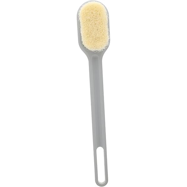wonima11 Long Handle Bath Brush Nylon Soft Bristles 1 Pc Back Scrubbing Brush for Exfoliating and Massage for Body Care in Shower or Bath