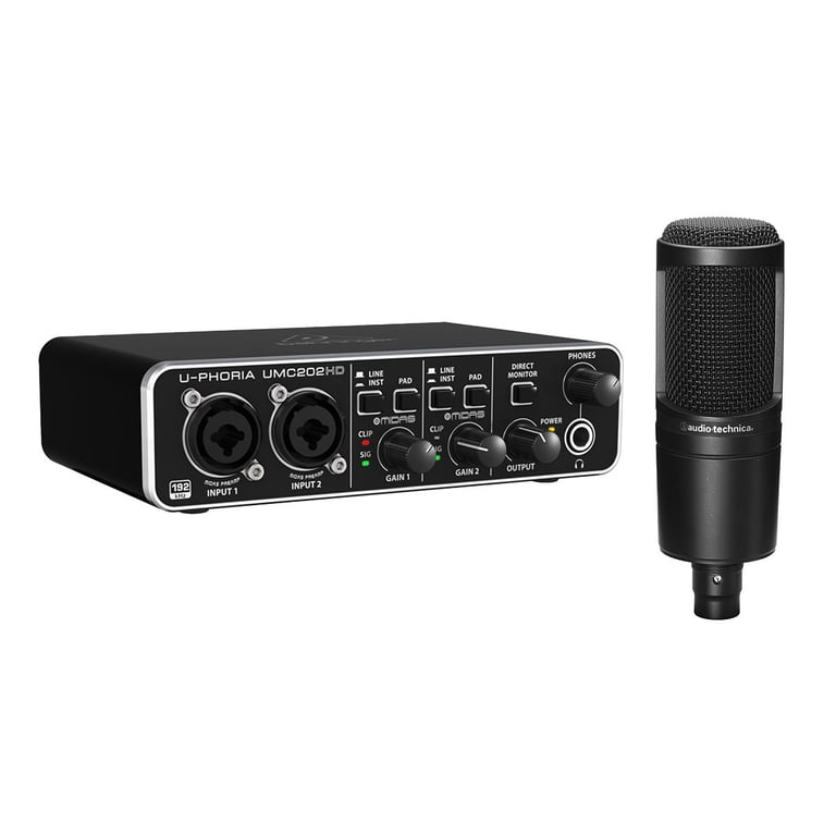 Behringer U-PHORIA UMC202HD USB Audio Interface, Bundle with Audio
