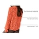 thumbnail image 4 of Blusa de Encaje para Mujer PRETTYGARDEN Manga Larga con Botones Naranja Talla L, 4 of 9