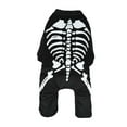 thumbnail image 2 of Costume de Squelette de Chien d'Halloween Tenue de Cosplay pour Vacances Festival Chiens Chats L L, 2 of 8