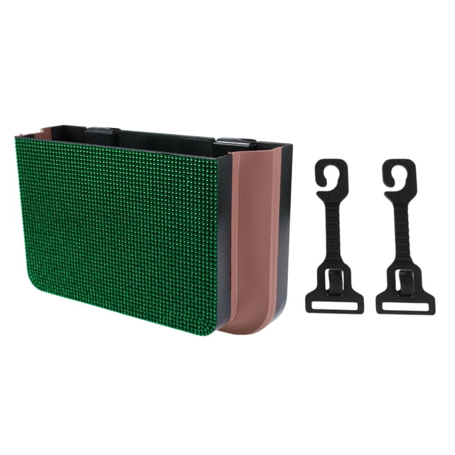 Estuche para Gafas de Sol de Coche Unique Bargains Soporte Universal para Gafas de Sol para Coche ABS, Piedras de Rhinestone Verde 9.65"x6.26" 1 Pcs