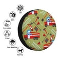 thumbnail image 4 of Kdxio Spare Tire Cover for RV Trailer, Waterproof Wheel Cover,Camper Spare Tire Cover Fit for Rv SUV Truck Travel Trailer 15 inch-Cartoon Fire Truck, 4 of 8