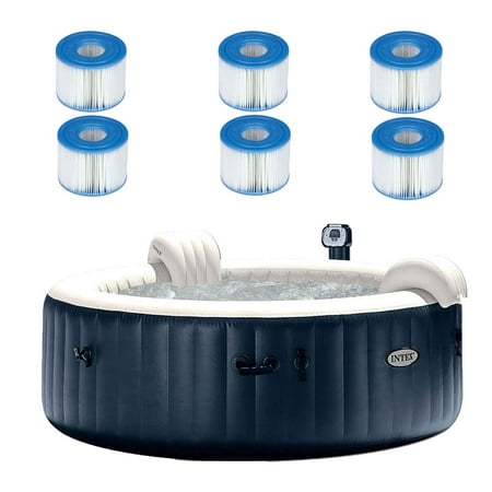 Intex Pure Spa 6 Person Inflatable Hot Tub with 6