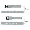 thumbnail image 4 of Uxcell Silicone Watch Band Quick Release Soft Rubber Watch Strap Grey/Black 18mm, 4 of 7