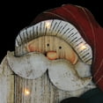 thumbnail image 3 of Northlight 19.5" Red and White LED Lighted Santa Claus Christmas Wooden Figure, 3 of 6