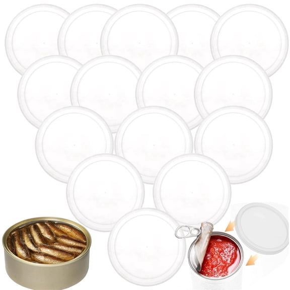 Bexikou 20 Pcs Universal Pet Food Can Lids, 2.95 Inch Reusable Sealed Plastic Dog Cat Can Covers, Durable Tin Caps for Pet Food Storage & Freshness Keeping