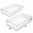 thumbnail image 5 of Sorbus Drawer Organizer and Storage Clear 2 Pack, Durable, Multipurpose, and BPA Free, 5 of 5