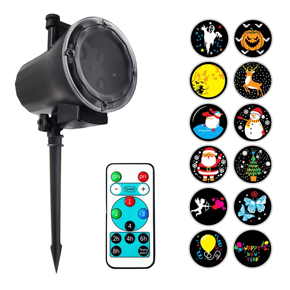 Animated Projector Lamp Waterproof 4LED 
