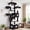 Dark Grey, variant on Globlazer 73" Cat Tree for Large Cats, Multi-Level Cat Tower for 4+ Cats with 2 Condos & 2 Hammocks, Indoor Cat Tree Tower for Medium to Large Breeds, Sturdy Design for Wall, S73,Beige