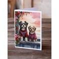 thumbnail image 2 of Havanese Two Hearts Greeting Cards Pack of 8 7 in x 5 in, 2 of 3