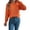 Z03 Orange, variant on JUjie Halloween Sweater Plus Size Womens Striped Crew Neck Knit Pullover Sweaters Ruffled Long Sleeve Tops Z03 Khaki S