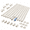 Beige-0.6in W X 0.4in H X 204in L, variant on White 0.6in W X 0.4in H X 204in L Cable Organizer Raceway for TV and Media Cords