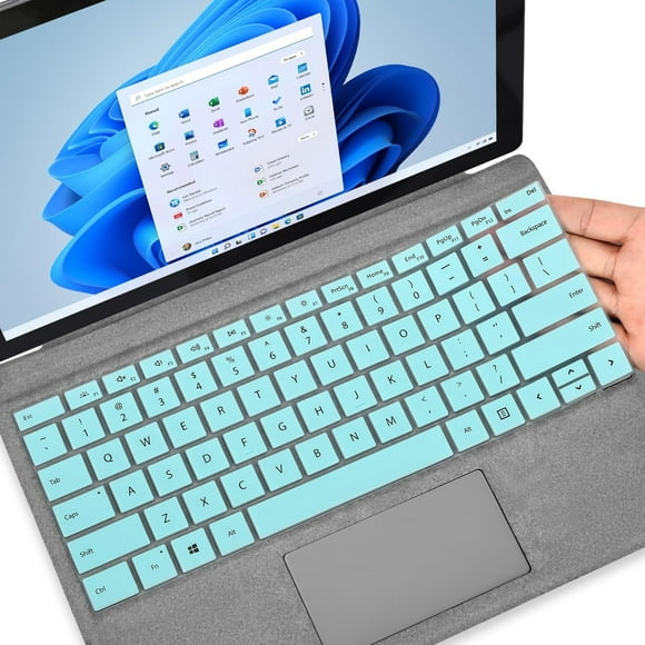 shiyou-Keyboard Cover for New Microsoft Surface Pro 10 13" 2024 / Surface Pro 9 8 2022-2018 / Surface Pro X 13 inch Tablet Laptop Keyboard Protector Accessories -Mint