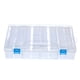 thumbnail image 1 of Caja de almacenamiento de diamante de plástico transparente con mango 64 Irfora Paquete de 112, 1 of 7