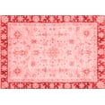 thumbnail image 1 of Ahgly Company Indoor Rectangle Abstract Red Modern Area Rugs, 2' x 4', 1 of 4