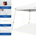 thumbnail image 2 of Abba Patio 10'x 10' Slant Leg Outdoor Pop Up Canopy w/ Carry Bag, White, 2 of 5