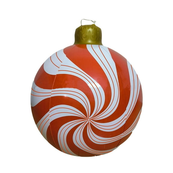 Mecorevxz Christmas Decorations 60cm Oversized Christmas PVC Candy Inflatable Balls for Christmas Decor,Christmas Gifts