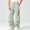 Green Baggy Cargo Pants, variant on Baggy Cargo Pants for Men Y2K Streetwear Techwear Parachute Trousers Wide Leg Casual Hip Hop Drawstring Active Pants with Zipper Pockets Outdoor Wear